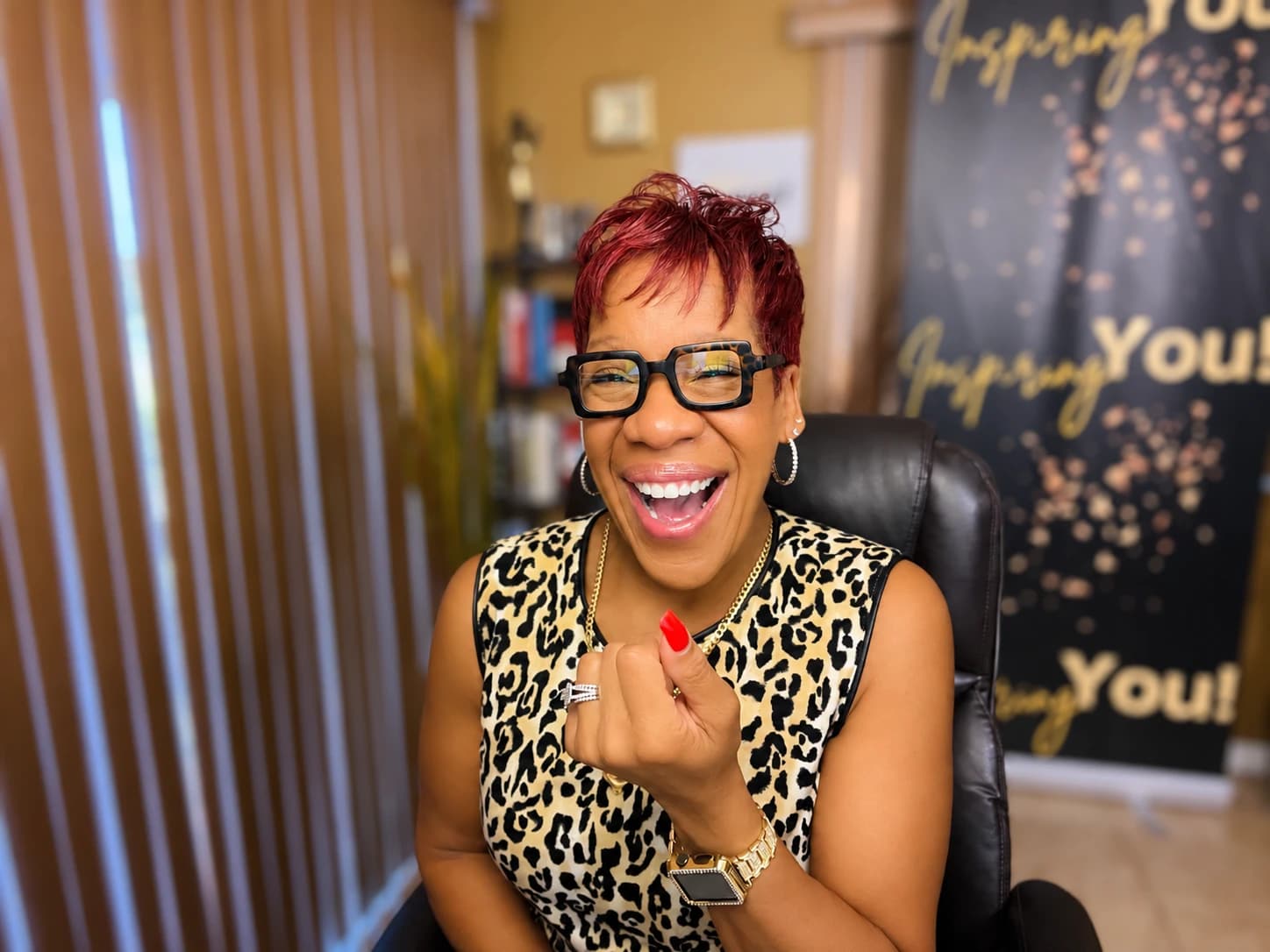Kim C. Shaw during a one-on-one executive coaching session on Zoom.